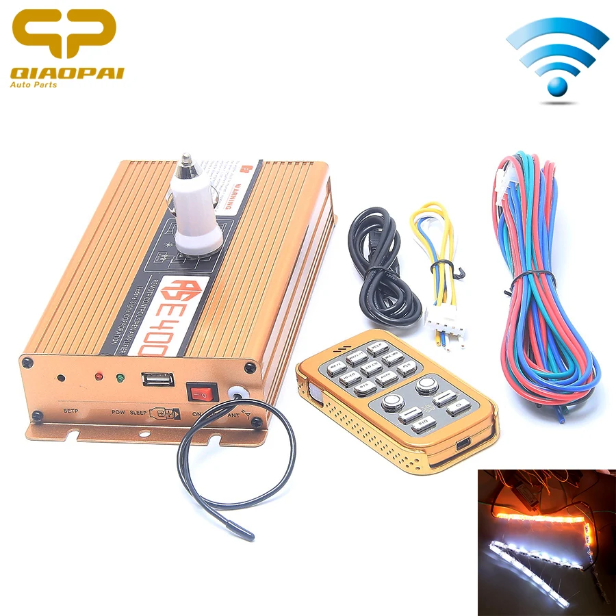 

News 18 Sound Car Tone Alarm 400W Automotive Sound 12V Horn Wireless Remote Control Police Warning Alarm Siren Special Voice