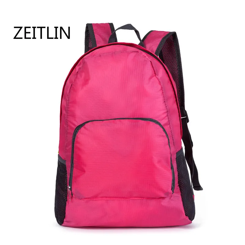 Women Backpack Waterproof Folding Nylon Backpack Schoolbag Travel Bags