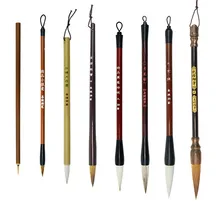 Китайская каллиграфия кисти ручка Кисть для китайской живописи набор пейзаж пион Акварельная живопись шерсть ласки шерстяная ручка с волосяной нитью