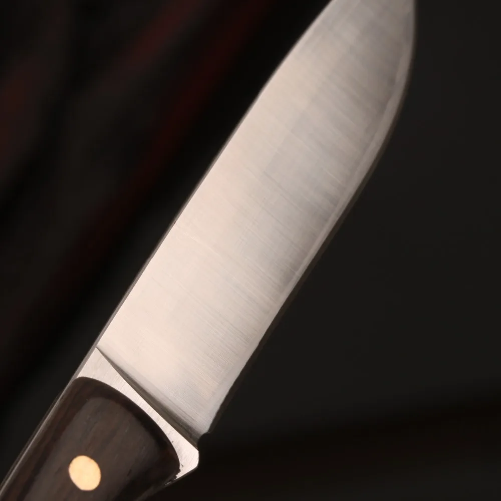 Настоящее M390 шведский порошок стали ручной работы шеф-повара нож для очистки овощей Ножи для резьбы Ebony Ручка