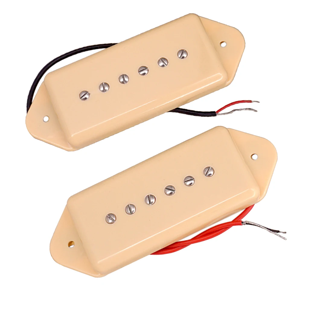 1 Pair Soapbar P90 Guitar Pickups Neck&Bridge for LP Guitar Replacement Parts