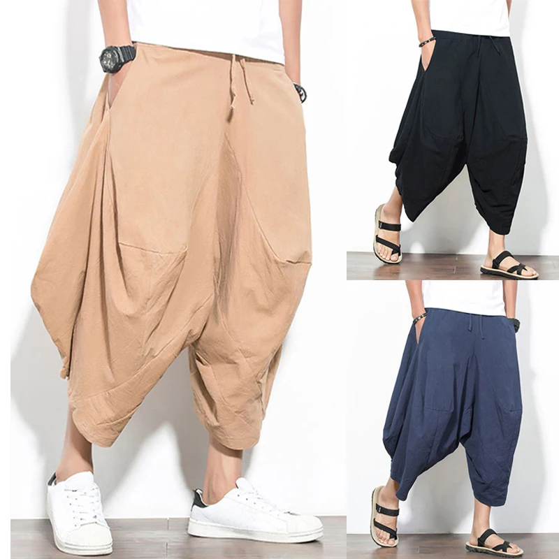 wide leg harem pants