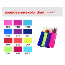 300 шт./партия, 12 цветов, держатель для леденцов из неопрена, ледяные рукава, морозильная камера, летний ледяной блок, держатель для мороженого для детей, размер 18x6 см