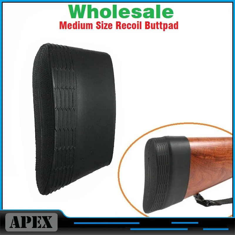 

Wholesale Medium Size Hunting Tactical Silicone Rubber Slip-on Rifle Shotgun Recoil Butt Pad Buttpads Black Free Shipping