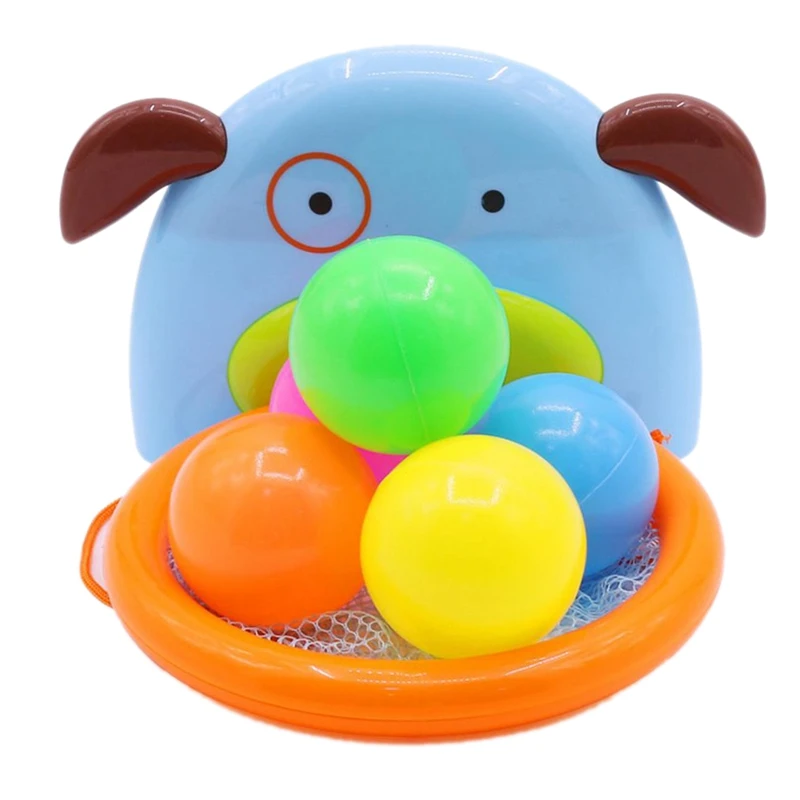 

Children Bath Dabbling Toy Basketball Hoop Stand Sports Basketball For Baby Showering