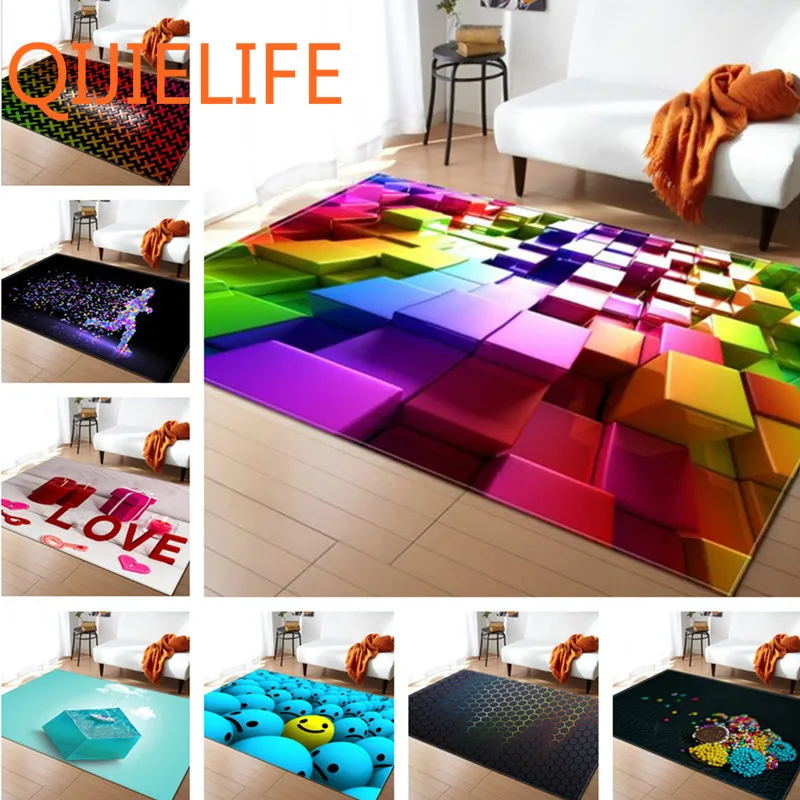 3D цветной мягкий простой стиль ковры для гостиной спальня мягкая зона ковер домашний пол спальня ковер Декор Гостиная Детская