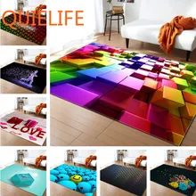 3D цветной мягкий простой стиль ковры для гостиной спальня мягкая зона ковер домашний пол спальня ковер Декор Гостиная Детская