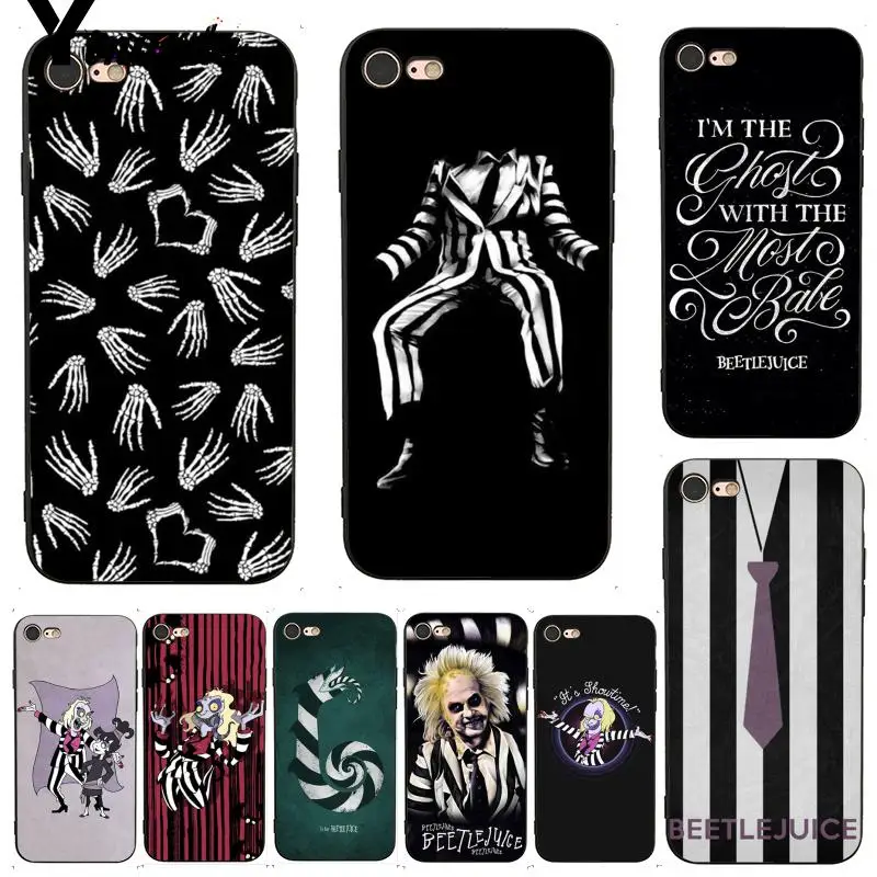 

Yinuoda For iphone 7 6 X Case Beetlejuice Handbook Attractive Phone Accessories Case for iPhone 7 6 X 8 6s Plus XS XR SE XS XR