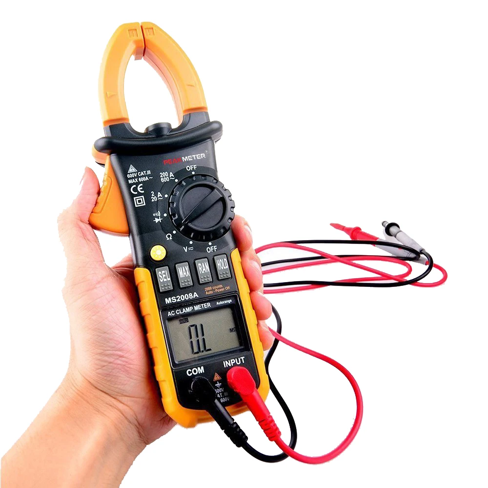 PEAKMETER MS2008A 2000 Counts Auto And Manual Range AC Mini Digital
