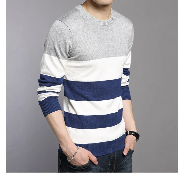 WOQN Pullover Männer 2017 Frühling Casual Herren Pullover Fashion O neck Voll sleeved Pullover Männer Schlank Pullover Strick Pullover Männlich