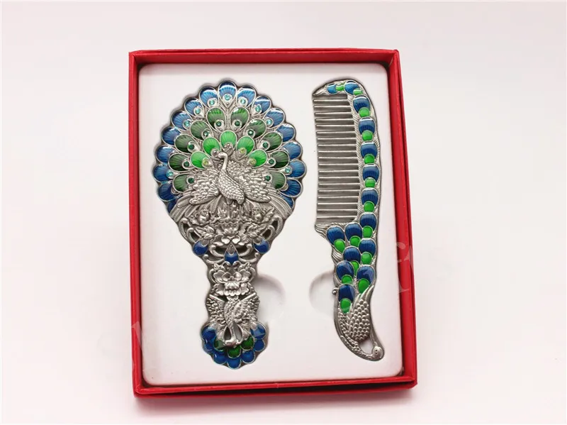 Peacock mirror comb sets (5)