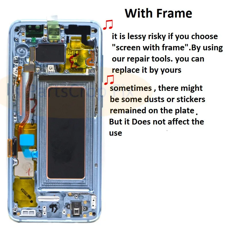 samsung S8 lcd with frame  (1)