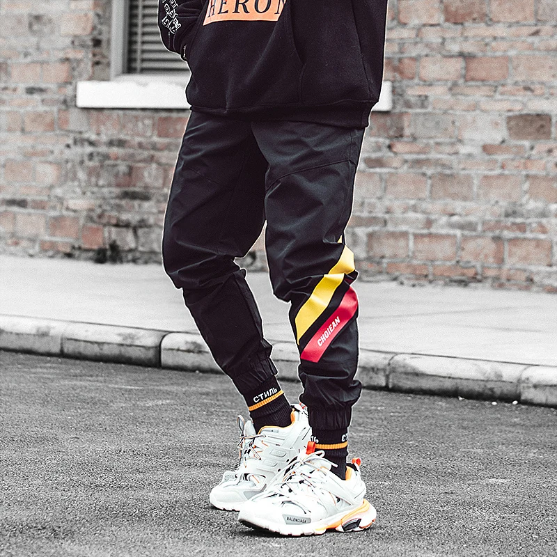 Hop Chándal Streetwear K025 Hombre Casual Bumpybeast De Joggers La Hip Hombres Bolsillos Ropa Marca Stretch Pantalones Negro xx7qwnBZ0