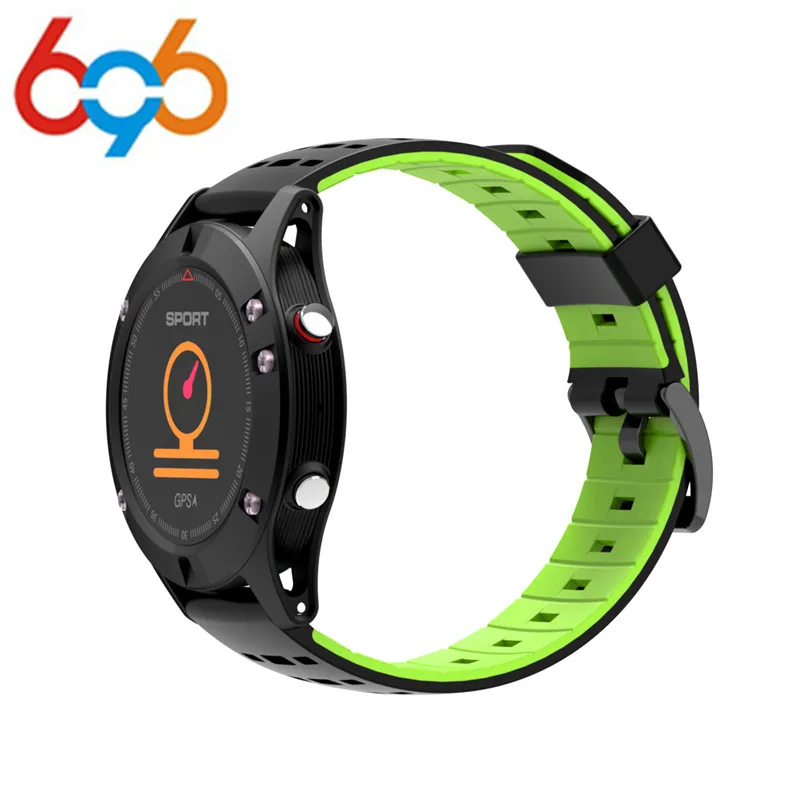 

F5 GPS Smart Watch Waterproof Android ios wear Smartwatch Heart Rate Altimeter Thermometer Green Sport Watch for man women