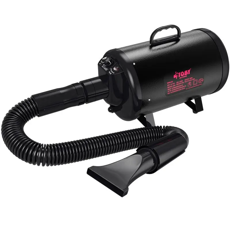 

0%A Professional Pet Hair Dryer 3 Gear Speed Dog Cat Grooming Dryer Blower Pet Clothes Dryer 110V/220V/2200W Hot/Cold Air Black