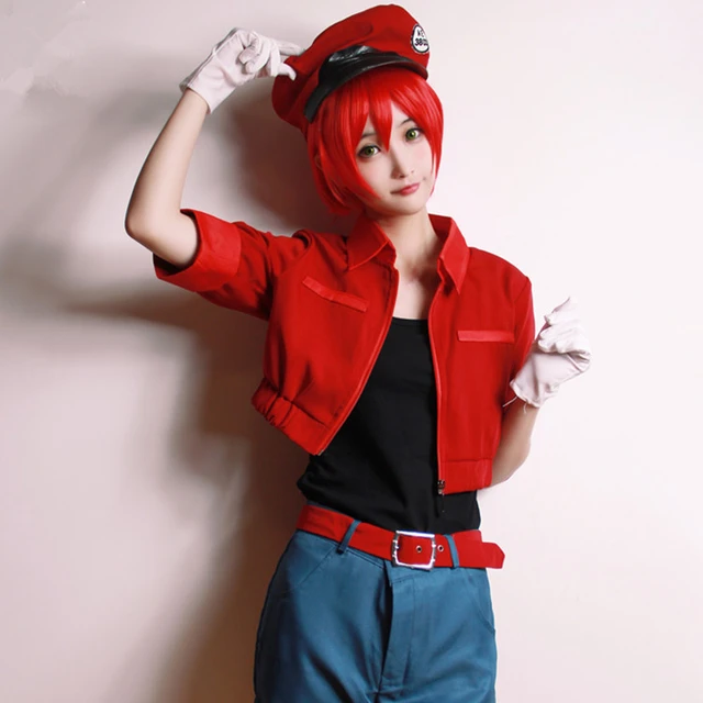 Cells at Work! Erythrocite Red Blood Cell Cosplay Costume