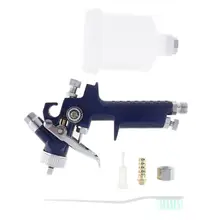 Пневматический пистолет-распылитель из алюминиевого сплава с мини ручкой и H-2000 диаметром 1,0 мм, насадка для мебели/покраски автомобиля