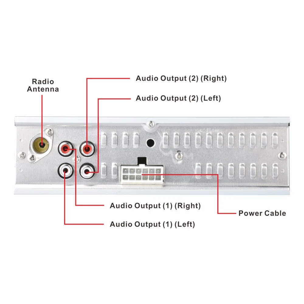 Автомобильный MP3 плеер 60Wx4 FM Радио стерео аудио USB/SD с входом в тире AUX