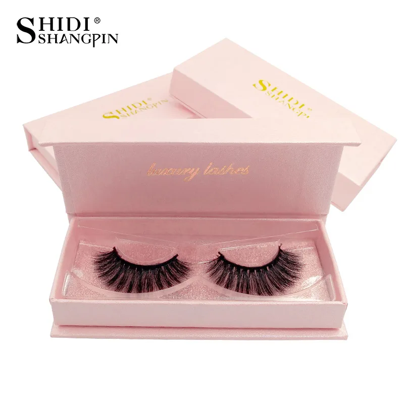 

SHIDISHANGPIN 1 Pair mink eyelashes 1 box 3d mink lashes natural long false eyelashes 13m eyelash extensions maquillaje 66-68P