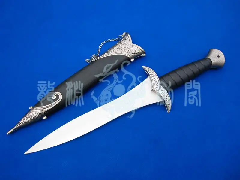 

S4315 MINIATURE LORD OF THE RINGS HOBBIT STING FRODO BILBO BEGGINS SWORD W/ BLACK SHEATH 19"