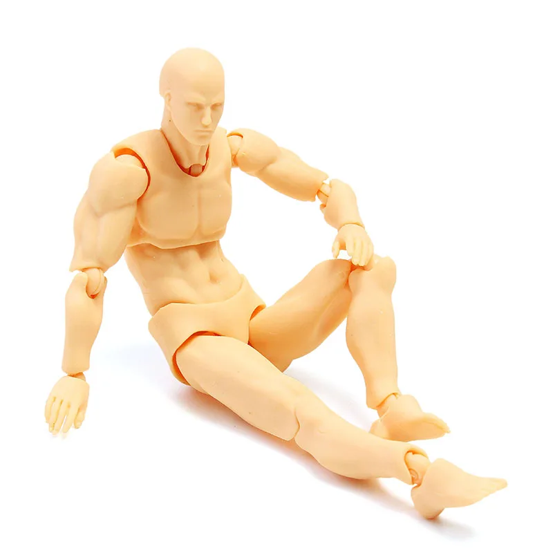 

Painting Props Anime Clear Crystal Archetype Figure Doll Male Youth Version Skin Color DIY Figure Model Toys