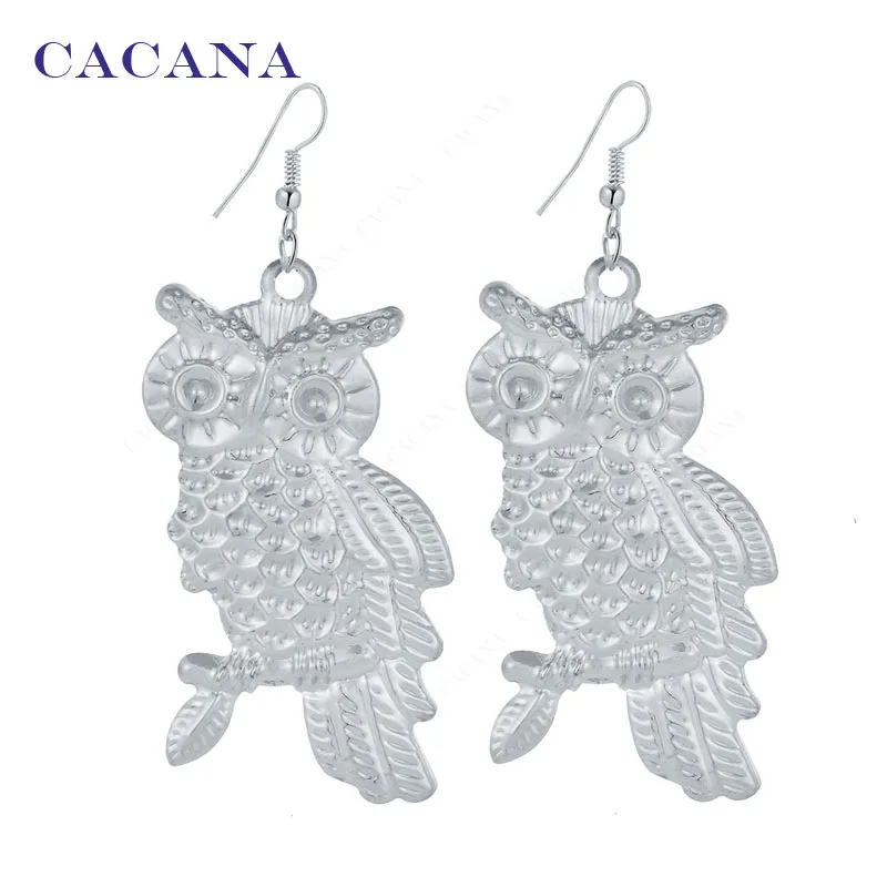 CACANA Dangle Long Earrings Owls With Branch For Women Bijouterie Hot Sale No.A67 A68