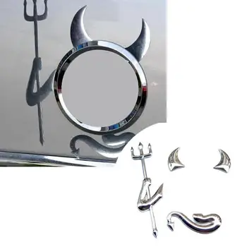 

1 PC Fashion 3D Little Devil Car Sticker for peugeot 207 107 polo renault captur opel toyota aygo opel astra h bmw f30 e36