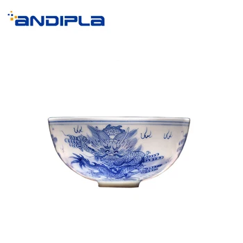 

Chinese Style Teacup Jingdezhen Handmade Porcelain Hand Painted Dragon Pattern Teaware Office Master Small Puer Bowls Cups Gifts