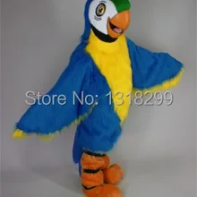 Талисман голубой ара костюм талисмана нарядное платье Пользовательские праздничный карнавальный костюм тема Карнавальный Костюм-маскот