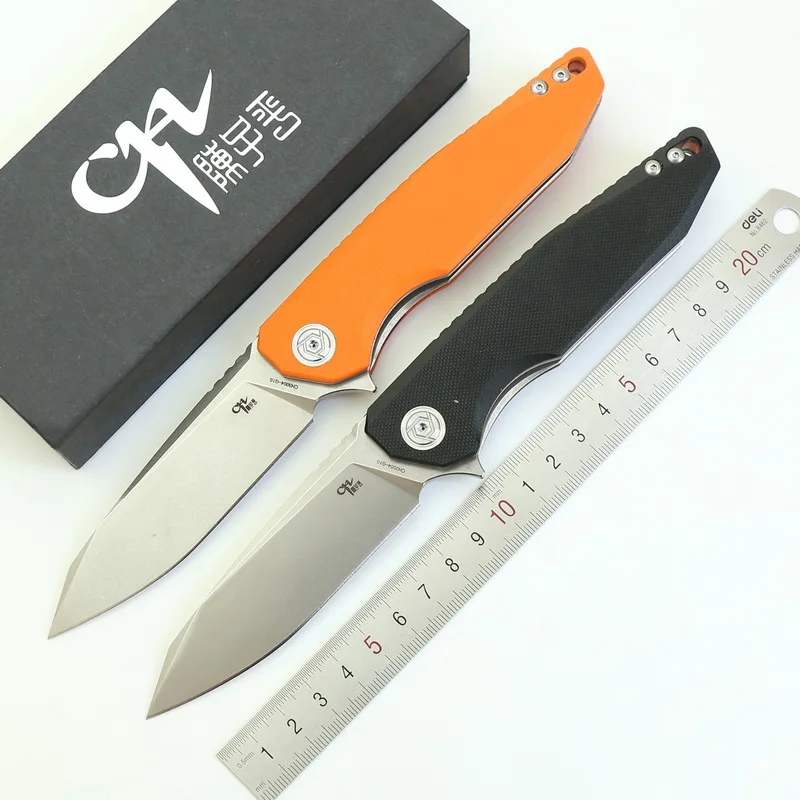 

CH3004 brand folding knife D2 stainess satin blade G10 handle tactical survival knives gears for hunting camping knife EDC tool
