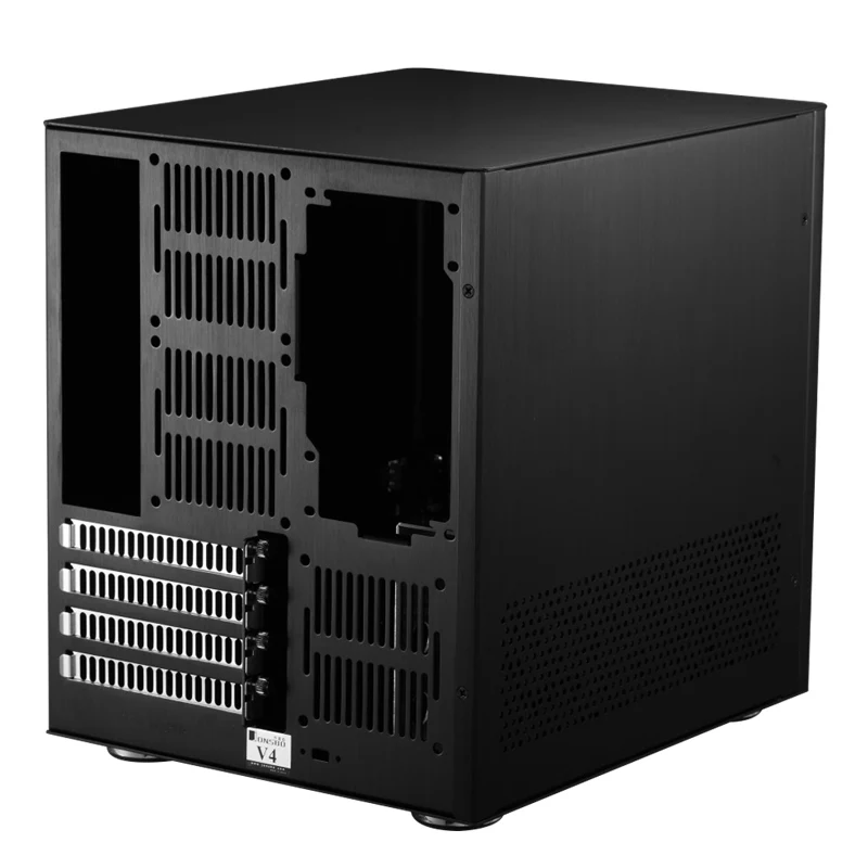 JONSBO V4 серебристый алюминиевый корпус Поддержка MicroATX ITX материнская плата HTPC чехол для компьютера