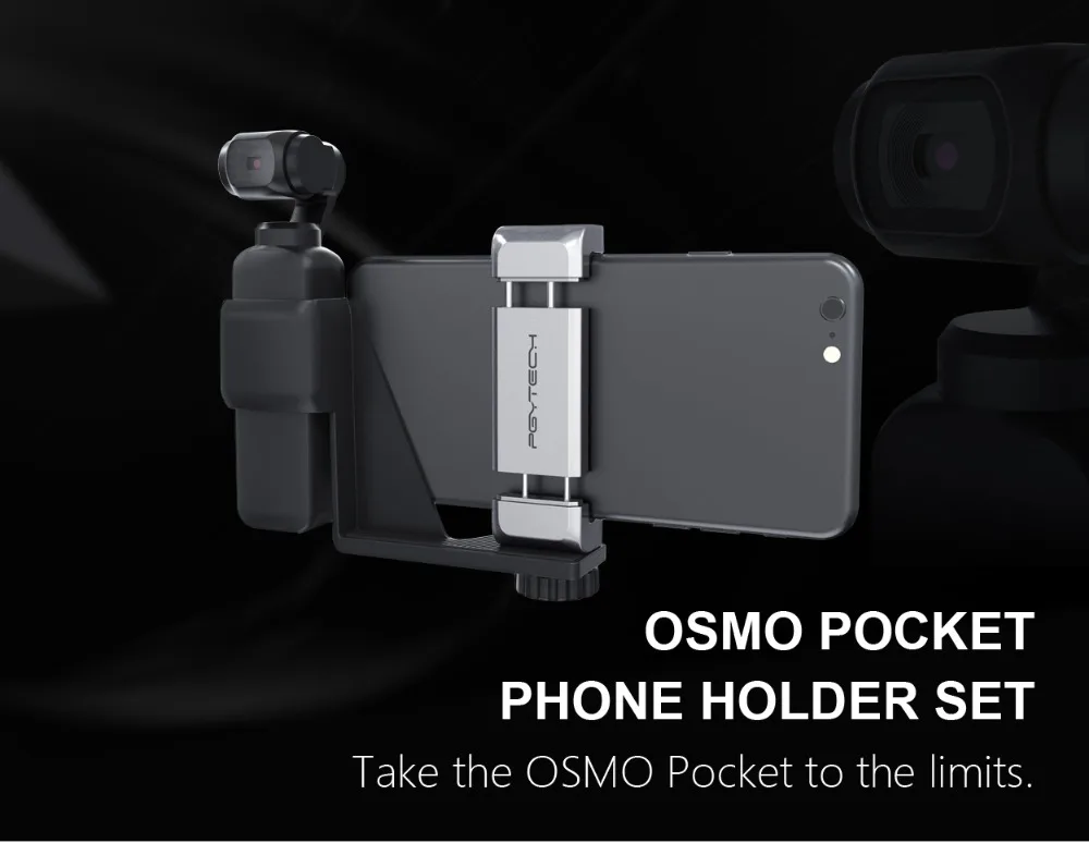 OSMO Карманный ручной держатель для телефона кронштейн фиксированная подставка держатель для мобильного телефона зажим w большой широкоугольный объектив для DJI OSMO Карманный дропшиппинг