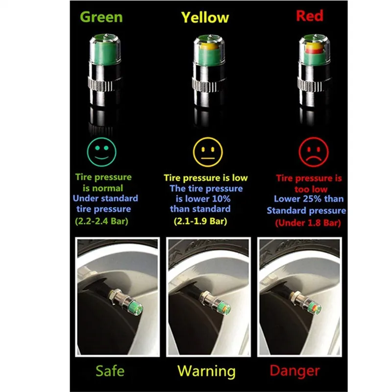 Автомобильный датчик давления в шинах, датчик, индикатор Tmps, колпачки клапана, воздушный пресс, оповещение для авто, аксессуары