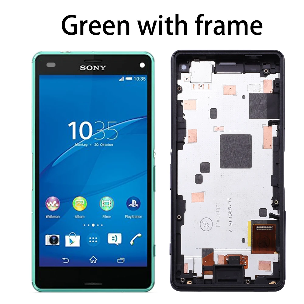 Сенсорный ЖК-экран для SONY Xperia Z3 Compact дисплей рамка Z3 Mini D5803 D5833 дигитайзер для SONY Xperia Z3 Compact lcd