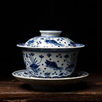 230 мл бутик Цзиндэчжэнь голубой и белый фарфор винтажная китайская гайвань чайный набор кунг-фу чайная чаша мастер чайная чашка чайник