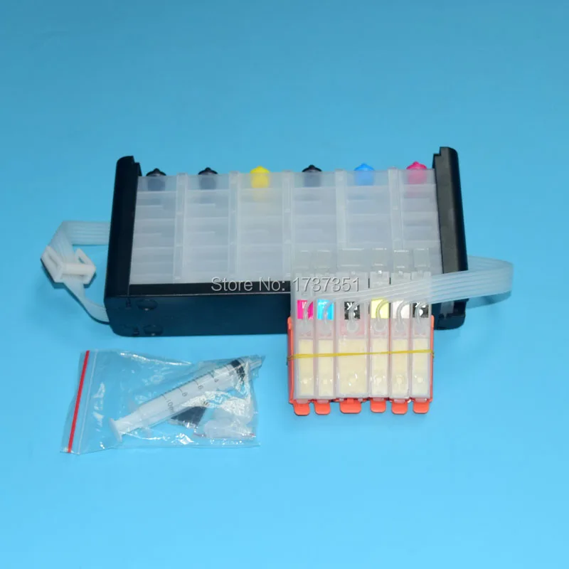 6 اللون PGI-650 CLI-651 الحبر نظام العرض مستمر لكانون pixma MG6360 MG7160 MG7560 iP8760 الطابعة pgi 650 cli 651