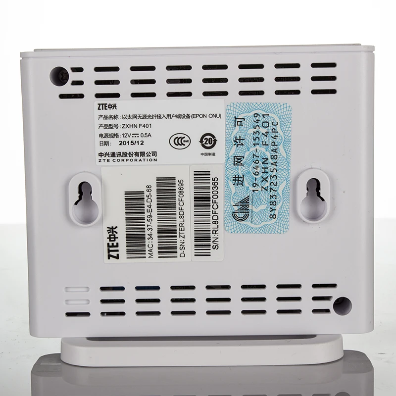 Оригинальный ZTE ZXA10 F401 5 шт. фотоэлемент FTTH EPON ONU с 1 портом Ethernet английская прошивка