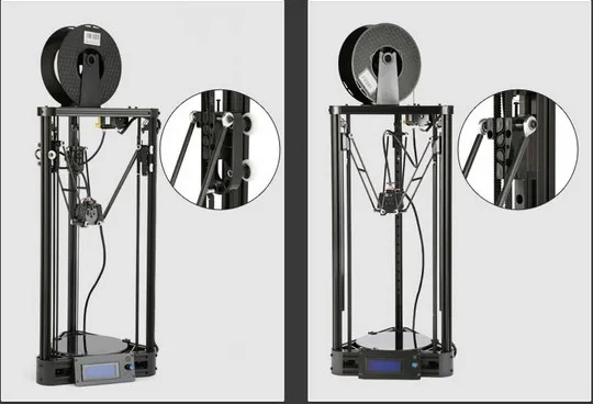 3d Принтер шкив версия линейной направляющей DIY Kit Kossel Delta автоматическое выравнивание большой размер печати 3D металлический принтер