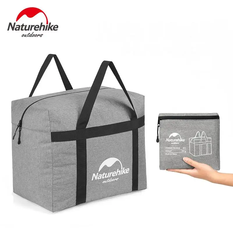 45L Functional Nylon Stuff Sacks Zipper Packing Organizers Bag Folding Large Laundry Sorting