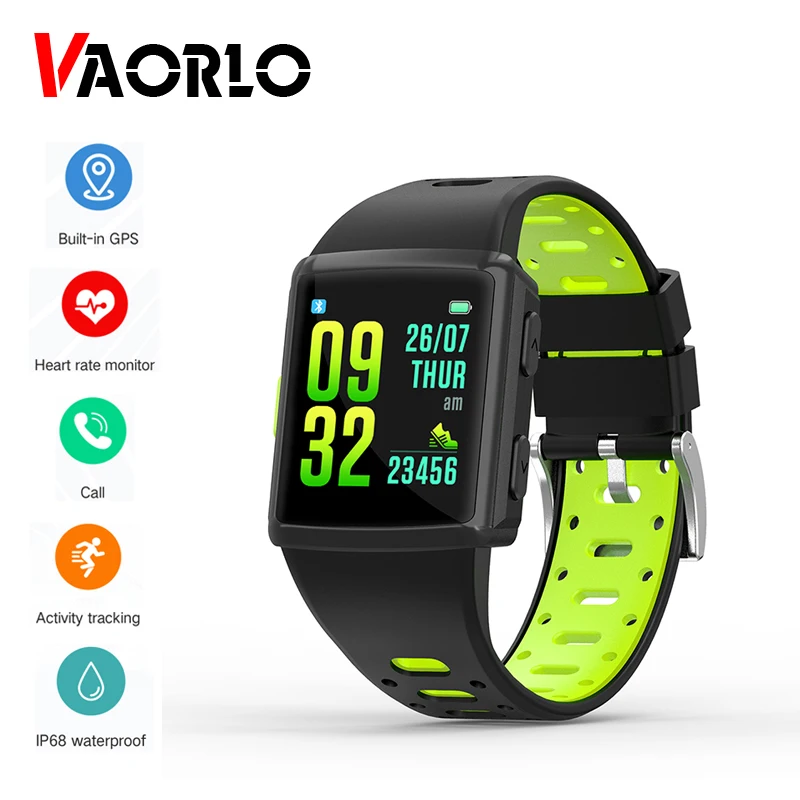 VAORLO Новинка M3 GPS мужские Смарт часы IP68 Водонепроницаемый пульсометр трекер