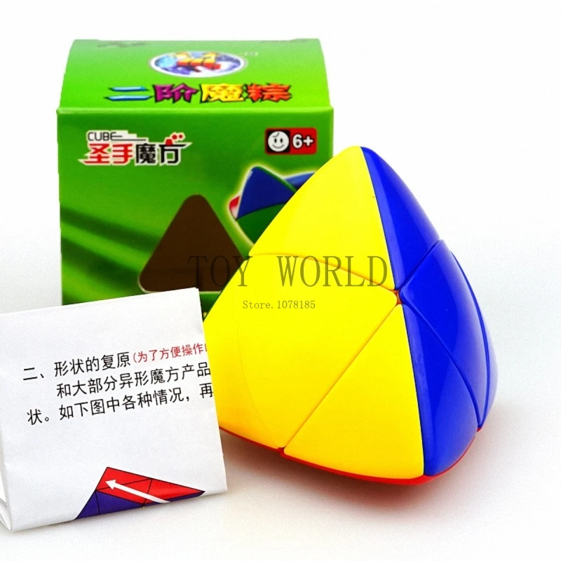 Новые Пазлы Shengshou 2x2 Mastermorphix цвет пластик Twisty кубик-головоломка Волшебная