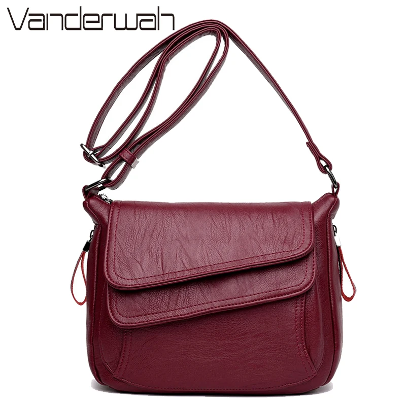  Winter Style Soft Leather Luxury Handbags Women Bags Designer Woman Messenger Shoulder Crossbody Ba - 32817084540
