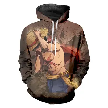 

Unisex 3D Printed Hoodie Sweatshirt One Piece Luffy Men Hoodies Japanese Harajuku Cartoon Hip Hop Pullovers Fashion Clothes 5XL