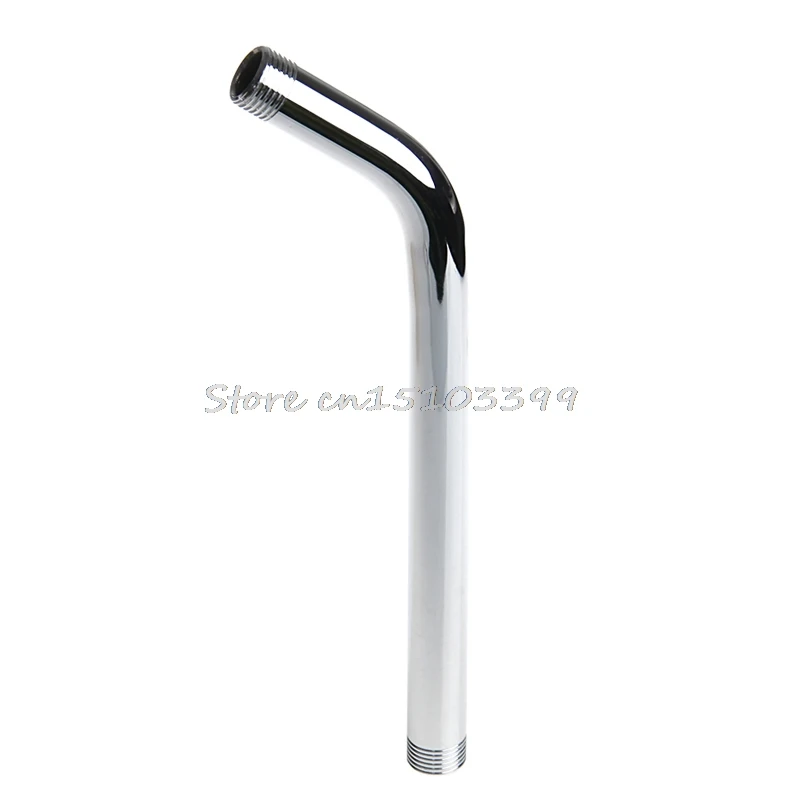 

Stainless Steel Water Extension Pipe 12" Long Shower Head Arm Chrome Mounts Wall Drop Ship