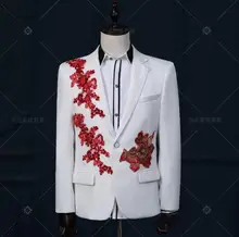 Blazer men formal dress latest coat pant designs suit men costume homme terno dance marriage wedding suits for men’s white