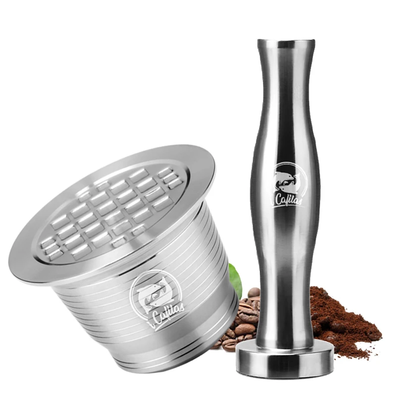 

Nespresso Cups Stainless Steel Square Hole Nespresso Refillable Capsule
