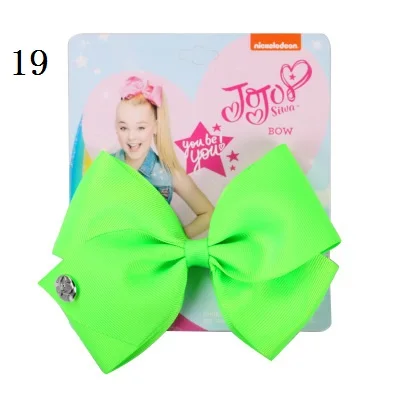picture color " фирма JOJO Bow зажим для волос для девочек Дети ручной Сива девичий аксессуар для волос 35 цветов заколки-бантики аксессуары для волос - Цвет: picture color