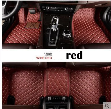 Изготовленный На Заказ fit3D автомобильные коврики для BMW 118i 120i 125iM M140i 220i 220iM M240I 218i 320i 330iM 340i xDrive M ковровое покрытие лайнер - Название цвета: red