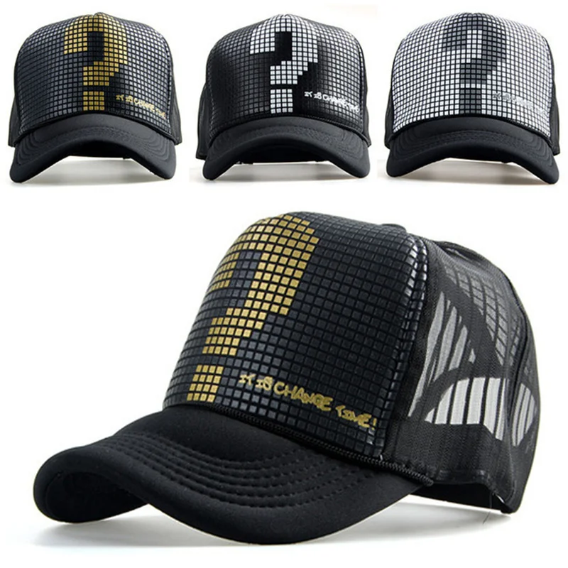 Snapback сетчатая бейсболка уличная летняя спортивная шляпа Дальнобойщик кепки для мужчин шапка с сеткой хип-хоп козырек Солнцезащитная шляпка шляпа для женщин грузовик унисекс