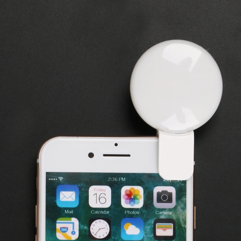 9 Bulit in LEDs Photography Flash Light Up Selfie Luminous Lamp Night